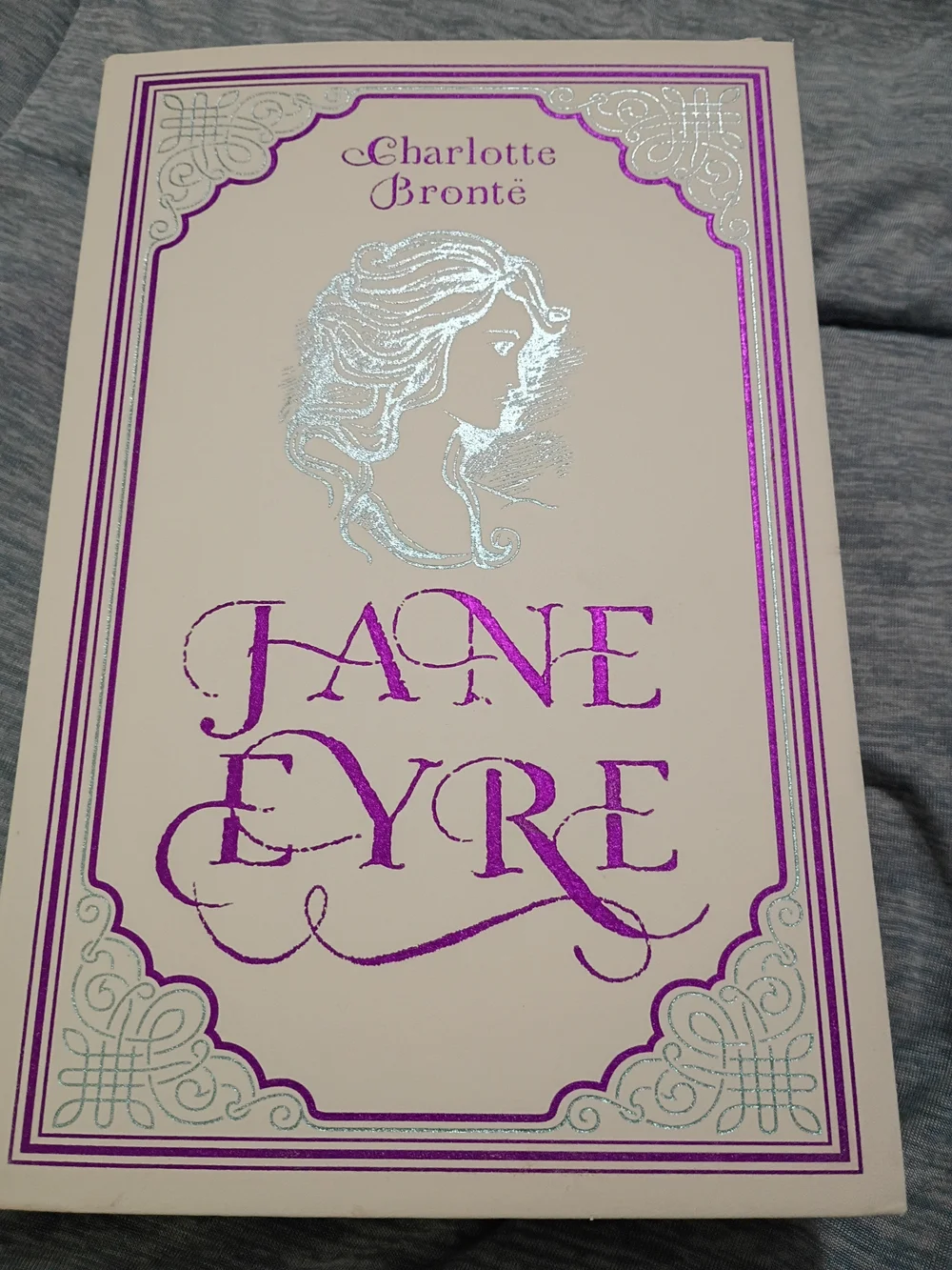 Jane Eyre Decorative Paperback - Purple & Silver Accents